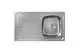 Hansgrohe-HG-S21-S210-A342-86-Einbauspuele-342-mit-Abtropfflaeche-und-manueller-Ablaufgarnitur-Edelstahl-43372800 gallery number 1